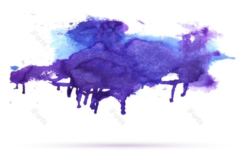 水墨图片,水彩元素,泼墨效果PNG,彩色免抠素材